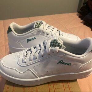 Puma Court Classy Blossom, Womens's Size 9, white and green
